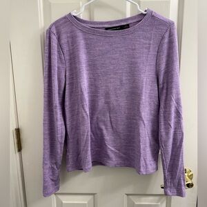 Something Navy Purple Long Sleeve Top
